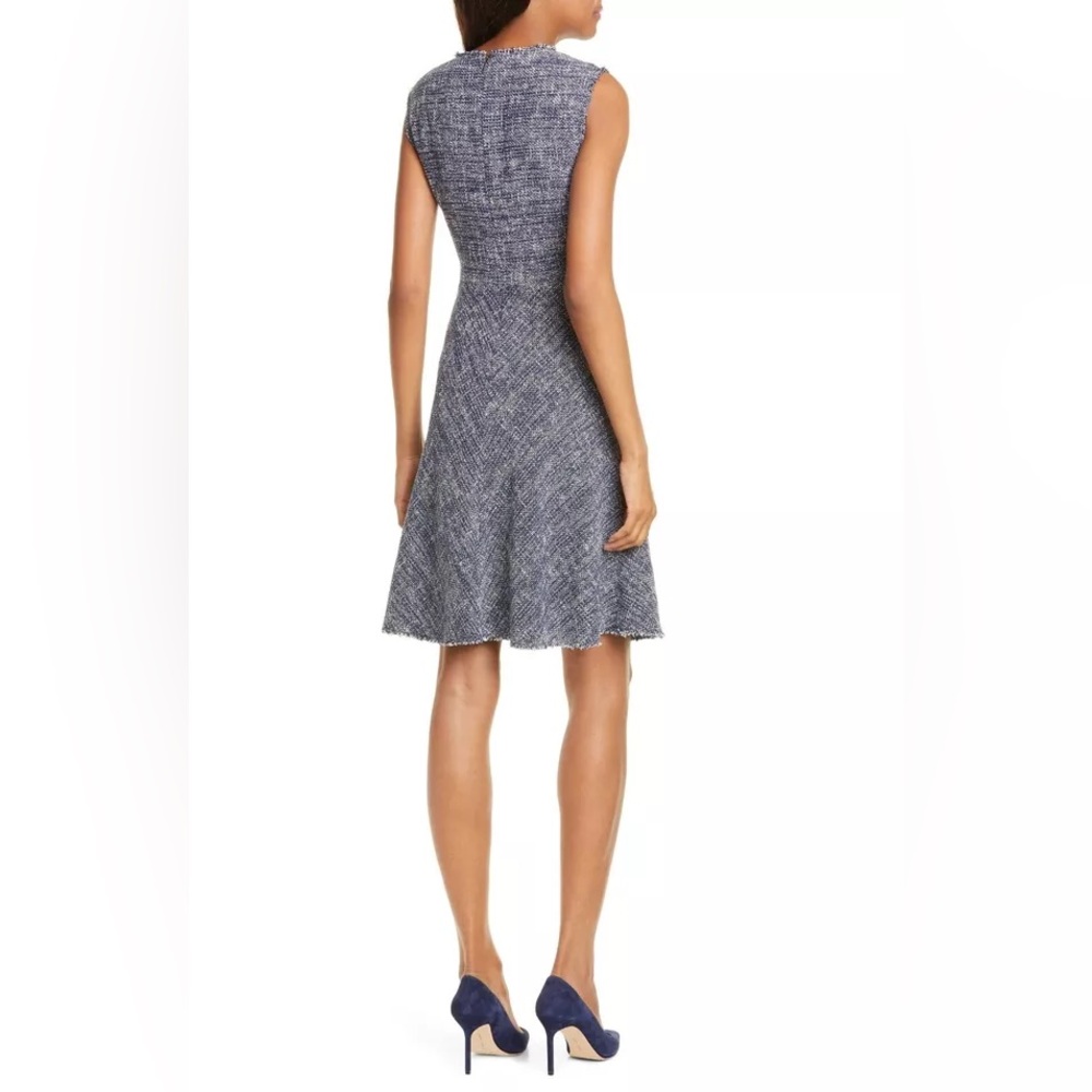 Rebecca Taylor Navy Blue Tweed A-line Dress - Picture 11 of 13
